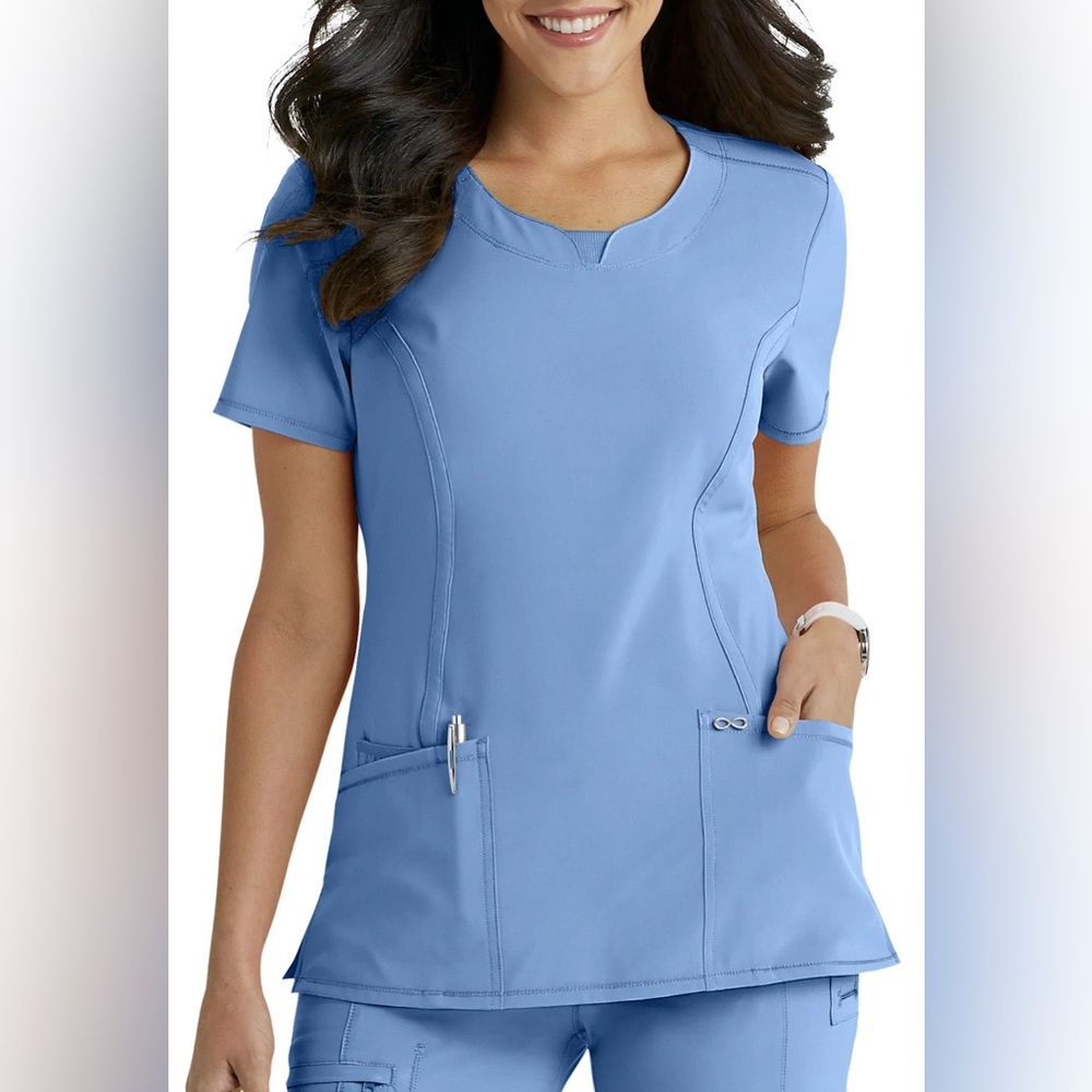 Cherokee Infinity Stylish Scrub Top
